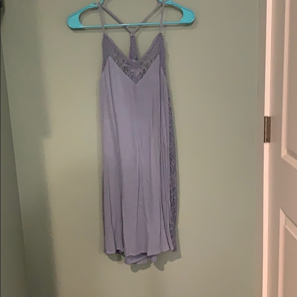 Blue float dress